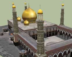 In the inner courtyard, you can see six hexagonal minarets which are a symbol of pillars of faith. All of the towers are covered in Italian gray grani